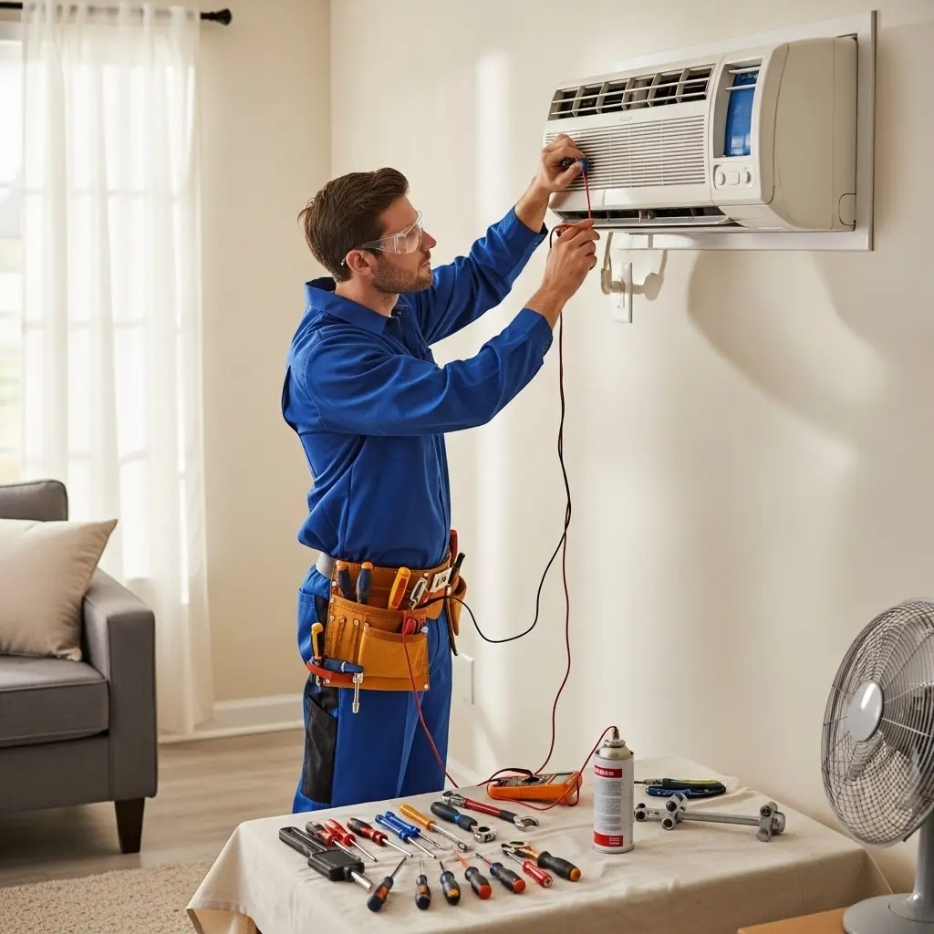 Akyurt Çetintaş Çetintaş klima gaz dolumu ve bakım – Enerji verimliliği artırıldı. - Teknik servis örneği